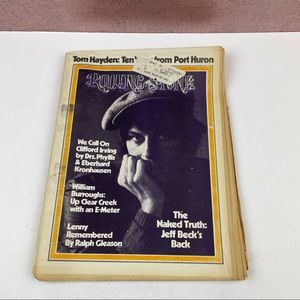 Vintage Rolling Stone Magazine Jeff Beck Lenny Bruce October 26, 1972 Music